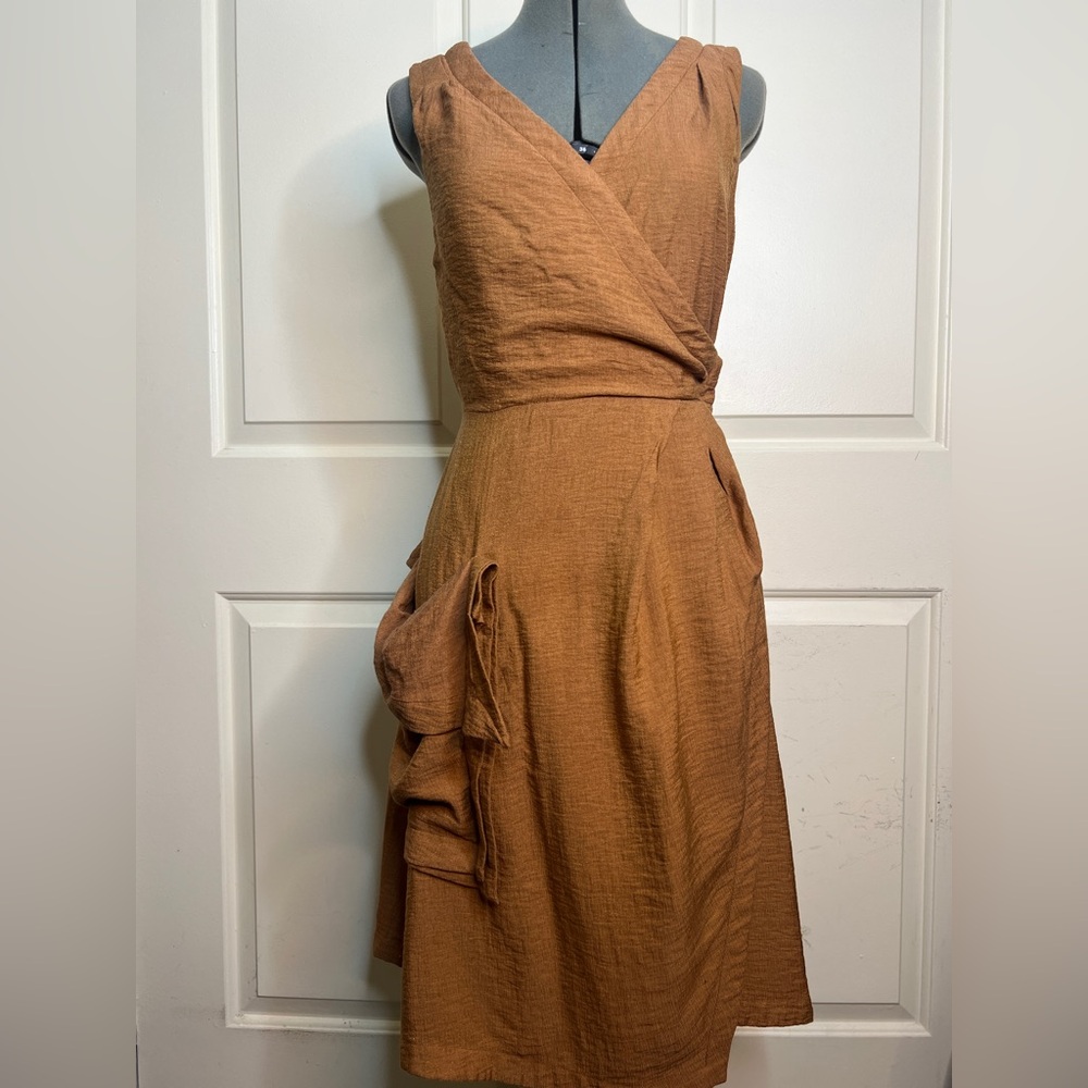 W118 by Walter Baker Asymmetrical Brown Dress
